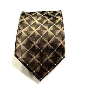 John Ashford Patterned Silk Tie NWOT